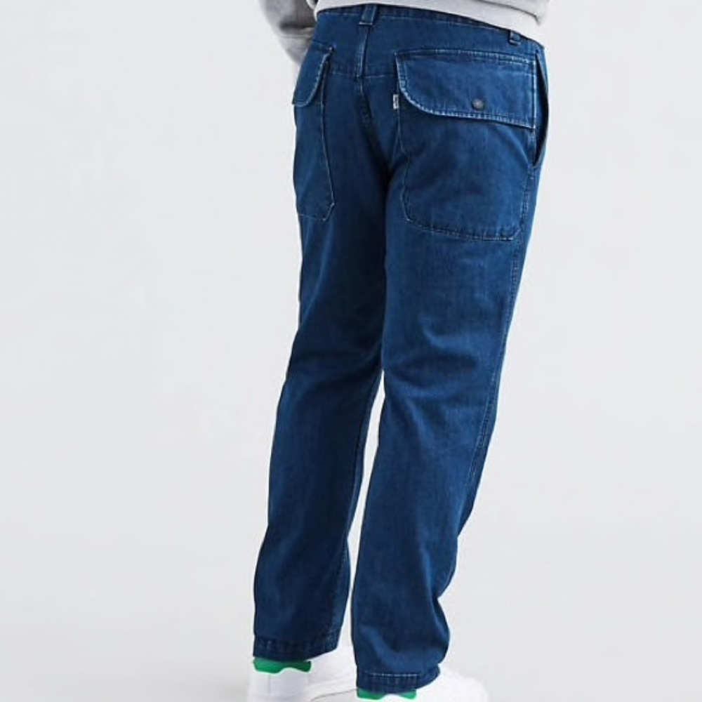 Levi's 541 Athletic Taper Tac Cargo Denim Pants Blue Utility Work Skate - Picture 5 of 6